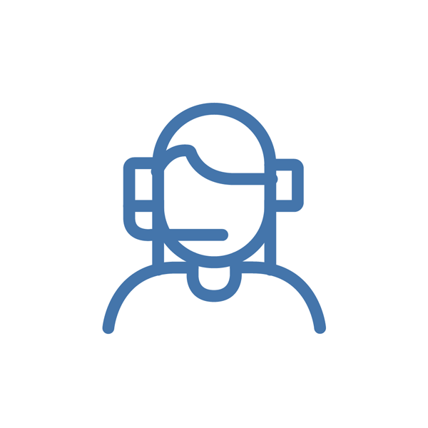Gif azul para representar Atención personalizada