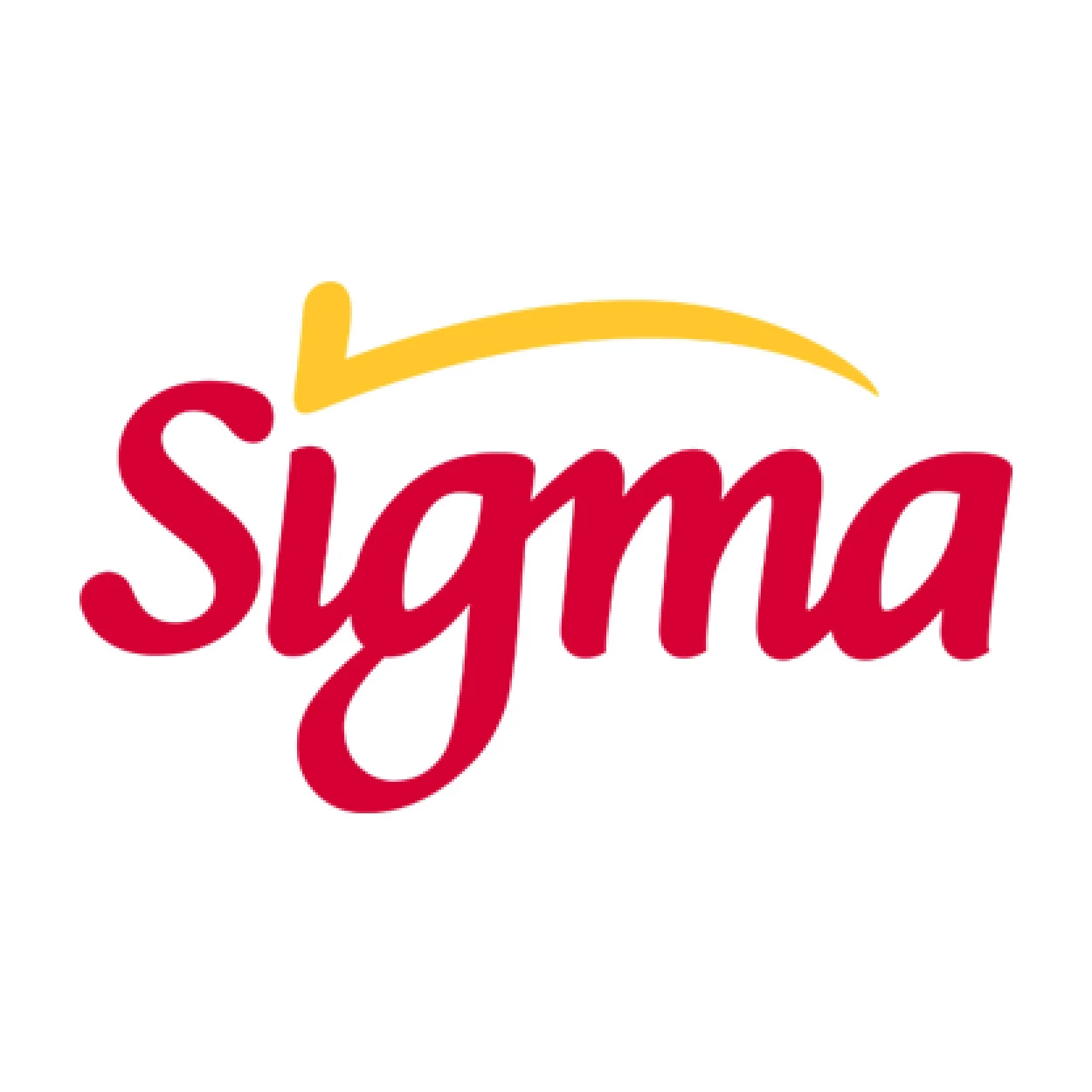 Logo rojo y amarillo de Sigma | Productos máquinas Zugo
