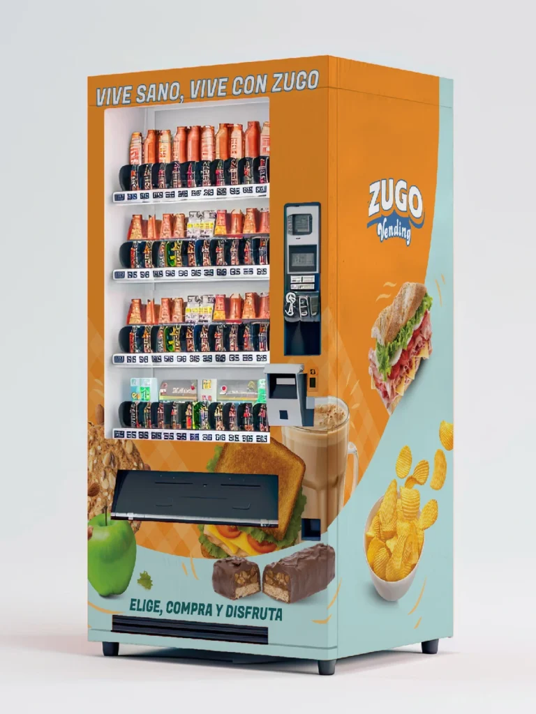 Máquina vending combo de alimentos caseros | Productos Zugo